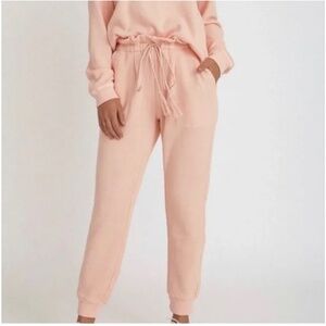 Something Navy - Pink Paperbag Sweatpants Size XL